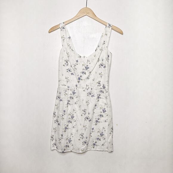 REFORMATION Floral Linen Mini Dress - Picture 2 of 3